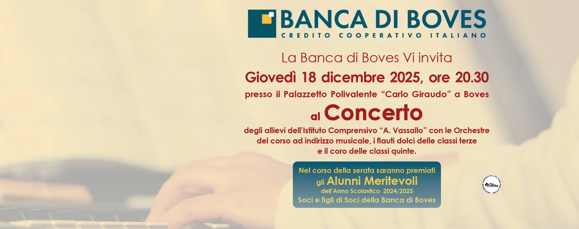 Giovedì 18 dicembre 2025 al Palazzetto di Boves.
Nella serata ver