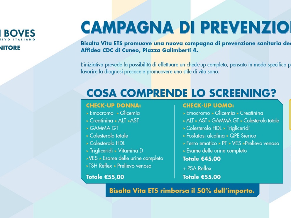 Campagna di Prevenzione Sanitaria 2025-26 Dal 1° luglio 2025 al 3
